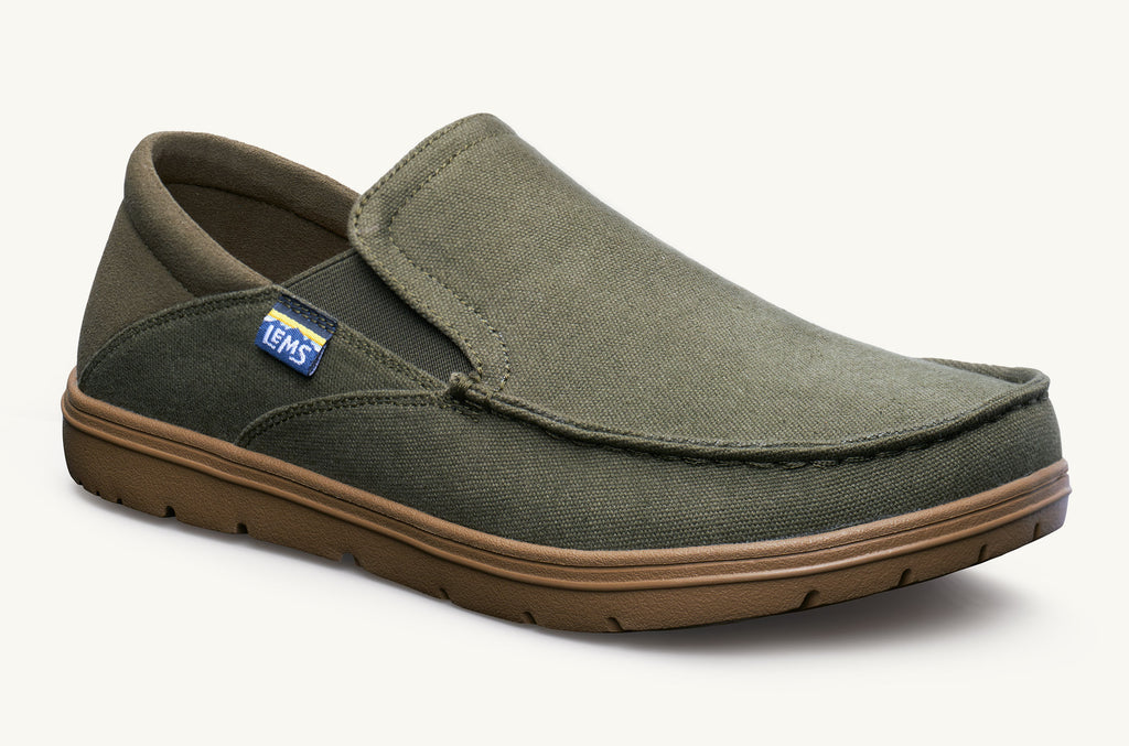 Pánské Drifter Lems Boty Slip On Olivy Zelené | MKP1280GI