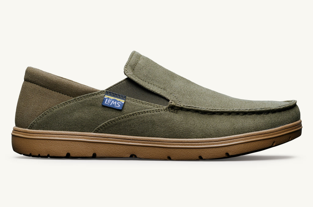 Pánské Drifter Lems Boty Slip On Olivy Zelené | MKP1280GI
