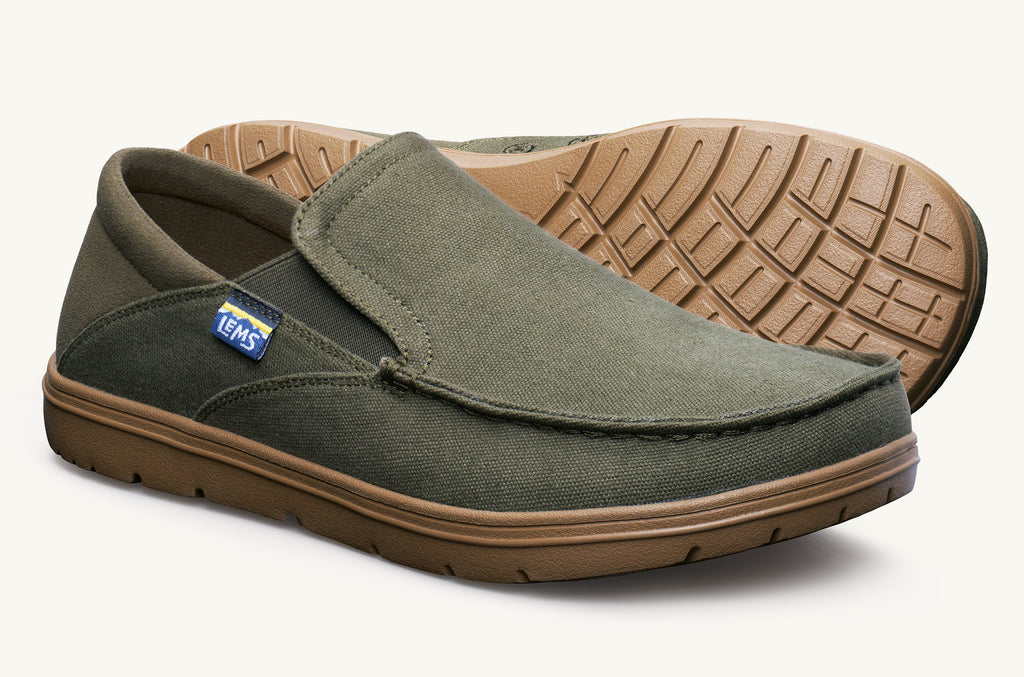 Pánské Drifter Lems Boty Slip On Olivy Zelené | MKP1280GI