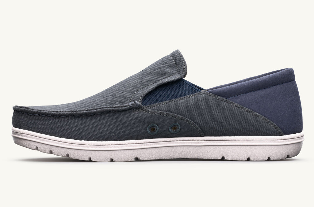 Pánské Drifter Lems Boty Slip On Šedé Tmavě Blankyt | GYQ6514OL
