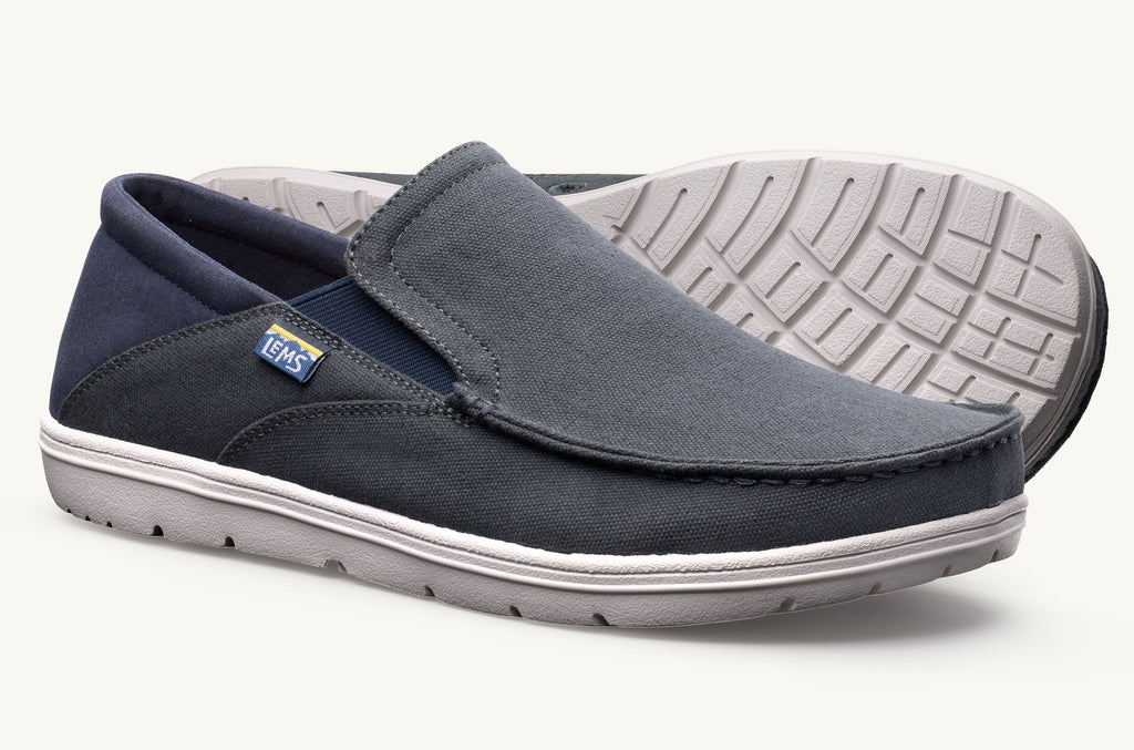 Pánské Drifter Lems Boty Slip On Šedé Tmavě Blankyt | GYQ6514OL